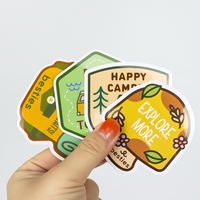 Benutzer definierte gestanzte UV-gedruckte Schreibwaren Aufkleber Wasserdichte PVC Vinyl Cartoon Style Werbe geschenke