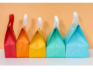 Bolsa Térmica Desechable Personalizada de Polipropileno No Tejido con Sellado Ultrasónico para Llevar Comida, Aislante para Hamburguesas, Pan y Pasteles, Reciclable - Product Image 2