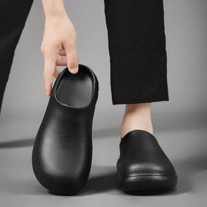 Food Production Worker Boots Easy to Clean Waterproof Anti-Oil Rubberized EVA Foam Wholesale Low Moq Kitchen <strong>Cloggs</strong> Chef Shoes - Product Image 5