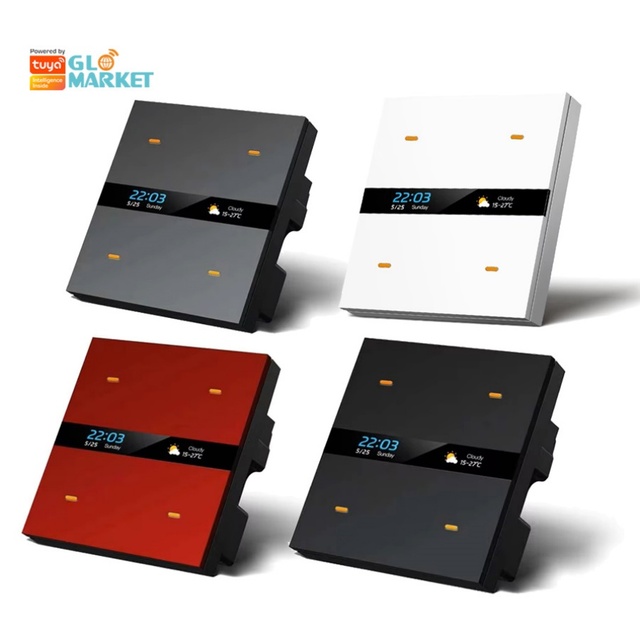 Glomarket Smart Home Automation System Zigbee for Smart Switch 4 Gang Scene Control App Smart Life 10A Wireless