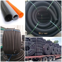 Tuyau de protection de câbles en HDPE à paroi simple ondulée haute pression, résistant aux UV, 7,5 mm