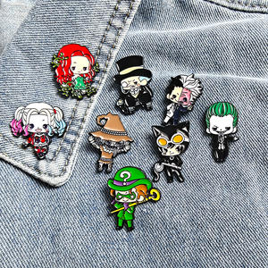Nuevo broche de Anime Gotham Suicide Squad Joker Catwoman Riddler insignias negro niquelado Metal fundido con grabado - Product Image 4