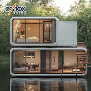 ZYBOX Casa Prefabricada de Dos Pisos Tipo Cabaña Apple para Exteriores con Balcón, Venta al Por Mayor Directa de Fábrica - Product Image 2