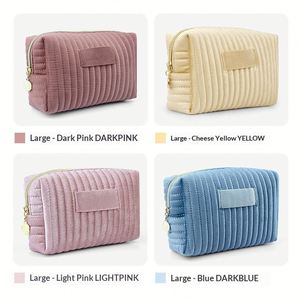 Women's Large Capacity Velvet Octagon Makeup Bag Zipper Soft Handle Travel for Storage Pouch Stone Pattern Cosmetic Bags - Product Image 4