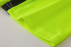 Polo réfléchissant HBC homme jaune fluorescent respirant décontracté nuit assainissement travailleurs vêtements de sécurité réfléchissants - Product Image 5