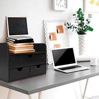 Organisateur de bureau en bois polyvalent avec design fonctionnel bords lisses pour une gestion efficace des lettres outils d'écriture de factures