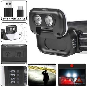 Lampe frontale LED G26 rechargeable avec batterie 1000 mAh, éclairage extérieur pour la course à pied avec affichage numérique - Product Image 5