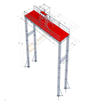 Plateforme d'opération en treillis carré en alliage d'aluminium 400mm*400mm pour événements scéniques, concerts et affichage d'éclairage