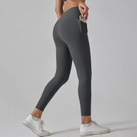 Fitness Yoga Broeken Oefening Hardlopen Op Maat Gym Mode Sport Yoga Leggings Hoge Billift Elastische Taille Ademend Effen