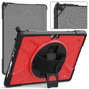 Funda Protectora Universal Resistente para Microsoft Surface Go 1 2 3, con Correa de Mano Giratoria, Soporte Plegable y TPU - Product Image 2
