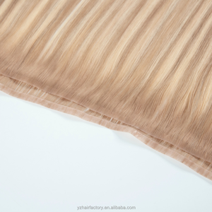 Extensiones de Cabello Rubio Europeo de Alta Calidad, Doble Trama, Invisibles, con Cinta Adhesiva Larga de PU, Extensiones de Cabello Humano Virgen - Product Image 2
