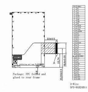 Schermo LCD TFT Industriale da <span class=keywords><strong>3</strong></span>,97 Pollici 480x800 IPS Angolo di Visione Completo Interfaccia RGB 24Bit Driver IC ILI9806E-<span class=keywords><strong>2</strong></span> Retroilluminazione LED per - Product Image 6