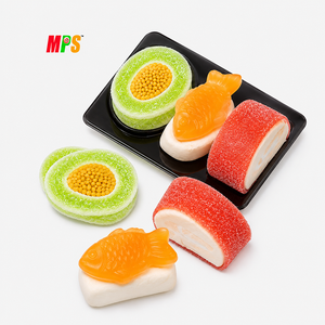 Boîte de <span class=keywords><strong>sushi</strong></span> bento en gros avec certificat BRC, bonbons gélifiés de grande taille, saveurs fruitées assorties, délicieux <span class=keywords><strong>sushi</strong></span> gélifié japonais - Product Image 3