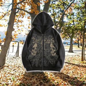 Sudadera YIZE para Hombre con Cierre, Bordado 3D Digital, Ajuste Holgado, Poliéster Transpirable, Manga Larga, Sin Bolsillos, con Capucha, Diseño ODM - Product Image 3