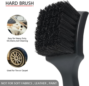Cepillos de Limpieza para Autos con Cerdas Suaves y Mango, Portátiles, para Eliminar el Polvo y Detallar Ruedas y Neumáticos - Product Image 3