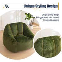 Fauteuil pouf pliable compact en tissu – Confortable, style tatami, design créatif en forme de nuage, monoplace, sans accoudoirs, sans cadre