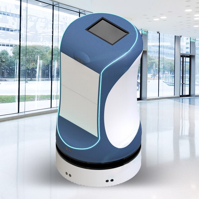 NEW Intelligent Robotic Delivery Butler Autonomous Hotel Service Robot for Room Service and Amenity Delivery China Manufacturer