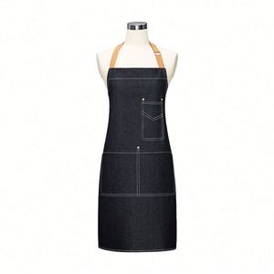 Tablier de coiffeur unisexe créatif et écologique en polyester-coton, imperméable, compostable, pour salon de coiffure et styliste - Product Image 1