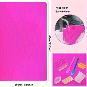 Kit de moules en silicone de 49 pièces pour la décoration de la maison, y compris un ensemble de tasses à mesurer et de compte-gouttes en résine époxy, modèle de motif - Product Image 2