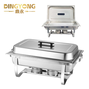 Réchaud de buffet professionnel en acier inoxydable <span class=keywords><strong>9L</strong></span>, pliable et intégré, à alimentation alcoolique, personnalisé en usine pour hôtels - Product Image 1