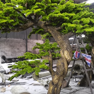 Lớn Ngoài Trời Trong Nhà 1M <span class=keywords><strong>2M</strong></span> 3M Màu Xanh Lá Cây Tự Nhiên Nhân Tạo Cây Bonsai Cây Cây Thông Nhân Tạo Cây Bonsai Cho Trang Trí Nội Thất Sân Vườn - Product Image 2