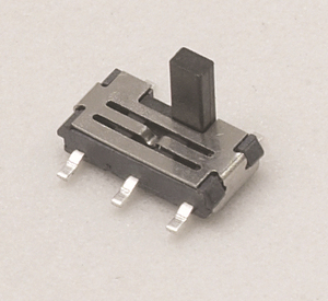 מתג הזזה מיניאטורי SPDT 12V 6 פינים, מתג לחיצה דו-מצבי, מיקרו-מתג פלסטי דק חכם 1.5 מ\"מ, 10000 מחזורים - Product Image 3