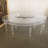 Table en acrylique pour enfants, forme de serpent, boîte transparente avec dessus et pieds, meubles pour enfants pour les fêtes et les événements, prix d'usine