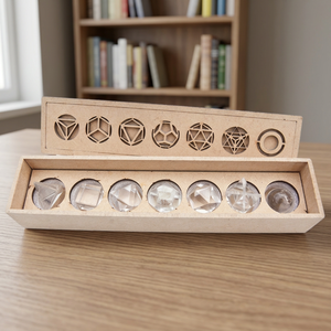 D'origine solaire, plaques plates en Quartz clair sculpté, ensembles de symboles de la géométrie sacré, produits de guérison et de méditation Reiki - Product Image 2