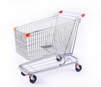 Chariot de courses en acier DIKA DK-AM-240L avec roues en PU de 5 pouces, protection contre la corrosion par galvanisation, utilisation en intérieur