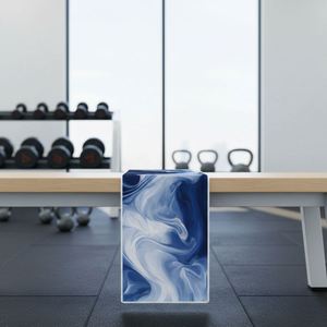 <b>Marble</b> Print Quick Dry Sports Microfiber Polyester Absorbent Mesh Bag Lightweight Breathable Sweat Towel Fitness - Product Image 4