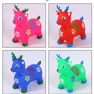 Gonflable Cerf <span class=keywords><strong>Vache</strong></span> Jouets PVC Bébé Mont Saut Animaux Flash Musique Épaissie Antidéflagrante En Gros Ballons Accessoires - Product Image 2