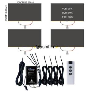 Pellicola Oscurante Intelligente PDLC <span class=keywords><strong>per</strong></span> Finestrini <span class=keywords><strong>Auto</strong></span> con Telecomando, Autoadesiva 50*100CM, Pellicola Elettrica Commutabile <span class=keywords><strong>per</strong></span> Privacy, 4 Pezzi <span class=keywords><strong>per</strong></span> 4 Porte - Product Image 4