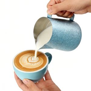 350ml, Clear Measurement <b>Scale</b> Inside, Titanium Milk Frother Pitcher - Product Image 4