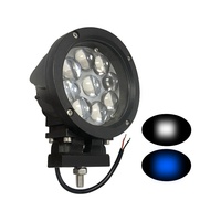 Projecteur de travail LED élégant haute intensité 45W 9-32V en aluminium moulé sous pression 6500K, faisceau spot et large bleu-blanc, IP67, ajustement universel, stable