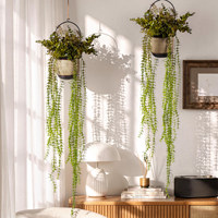 Grande plante artificielle suspendue, fougère de Boston, fausse plante verte luxuriante en cascade, pour décoration intérieure et extérieure, maison, bureau, patio, vente en gros