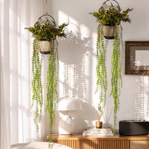 Helecho Artificial Grande Colgante, Planta Verde Exuberante de Imitación con Hojas en Cascada para Decoración Interior y Exterior, Hogar, Oficina, Patio, Venta al por Mayor - Product Image 3