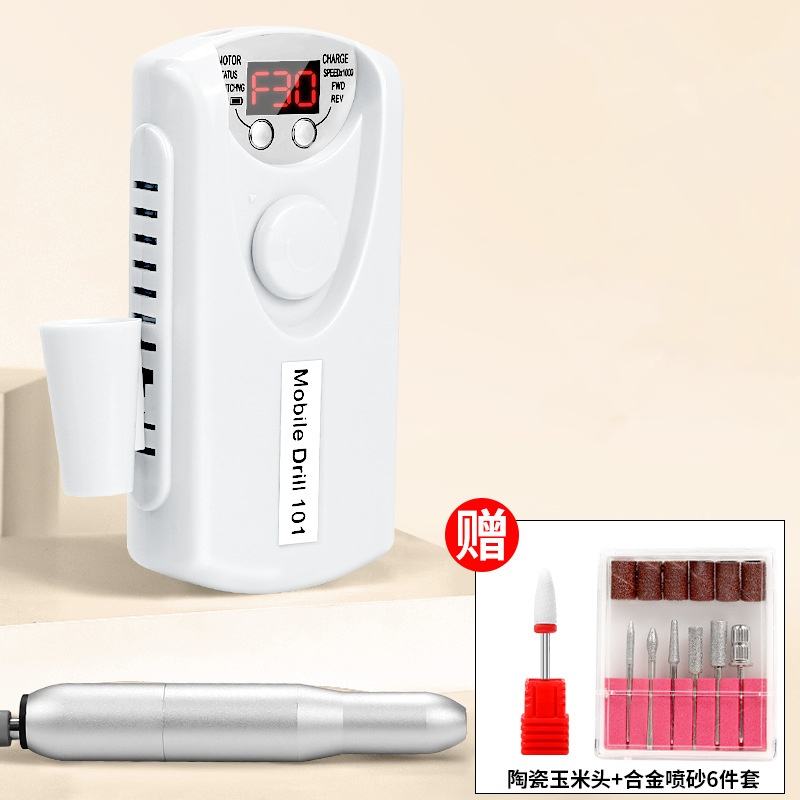 มือจับอลูมิเนียม + ชุดอัลลอย6ชิ้น + หัวข้าวโพดสีขาว