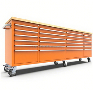 OEM 96-Inch Rolling Toolbox With Ball Bearing Drawers Workbench For <strong>Tool</strong> Storage For Mechanics And Workshop Use - Product Image 1