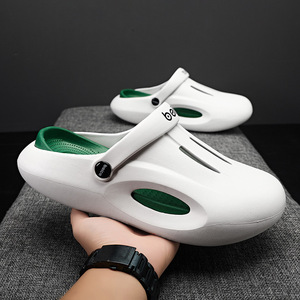 Women's <b>Clogs</b> White EVA Sole Non Slip Thick Heel Beach Sandals Size 35 45 - Product Image 1