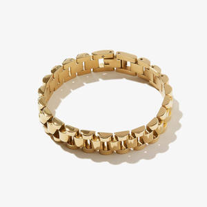 <span class=keywords><strong>Precio</strong></span> de fábrica Hip Pop Cuban Link Pulsera de acero inoxidable Parejas Grabado Pulsera para mujeres - Product Image 1