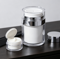 Pots à pompe sans air de 15g, 30g, 50g, 100g |   Flacons de recharge cosmétiques pour soins de la peau, fond de teint, sérum, lotion et crème