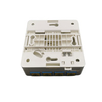 Boîte de façade FTTH pour prise murale à fibre optique Dinrail 4 ports 8 cœurs Lc Apc Dx