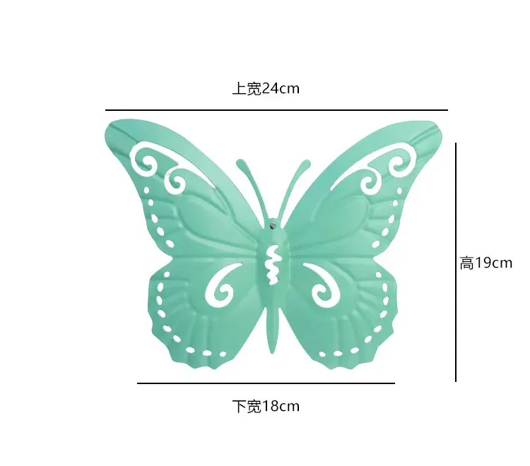 3d butterfly wall decoration ceiling hanging artificial large garden butterfly wedding party decorations
