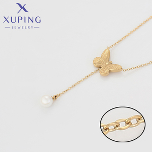 T000721180 xuping תכשיטי אופנה פרפר שרשרת תכשיטים שרשראות לנשים פרל שרשרת - Product Image 4