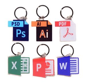 New Design Organ Heart Brain Eyes Tooth Custom Acrylic Keychain Double Side Acrylic Key Ring - Product Image 6