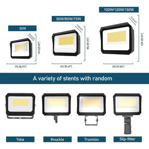 Многофункциональный светодиодный прожектор 120 Вт IP66 водонепроницаемый квадратный для склада и сада - Product Image 6