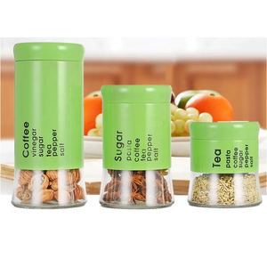 Tè di vetro di caffè di <span class=keywords><strong>zucchero</strong></span> vasi <span class=keywords><strong>e</strong></span> <span class=keywords><strong>contenitori</strong></span> con cappotto in acciaio inox - Product Image 6