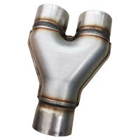 Nuevo Tubo de Escape de Acero Inoxidable BingChuan 409 de Alta Calidad, Tipo Y/X, Conexión Triple/H, 51-76MM, Reemplazo Universal 1