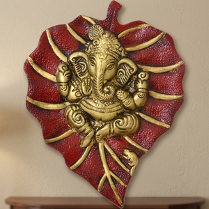 Decoración de Pared Estilo Bohemio Tradicional, Placa Metálica con Diseño de Ganesh, Abstracta y Vertical, para Hogar, Oficina, Manualidades, Decoración para Diwali - Product Image 4