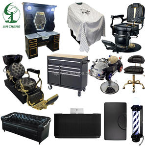Equipo de Barbería Jincheng, Muebles de Salón de Peluquería, <span class=keywords><strong>Espejo</strong></span>, Estación de Lavado, Silla de Barbería, Silla de Barbería <span class=keywords><strong>Antigua</strong></span>. - Product Image 2